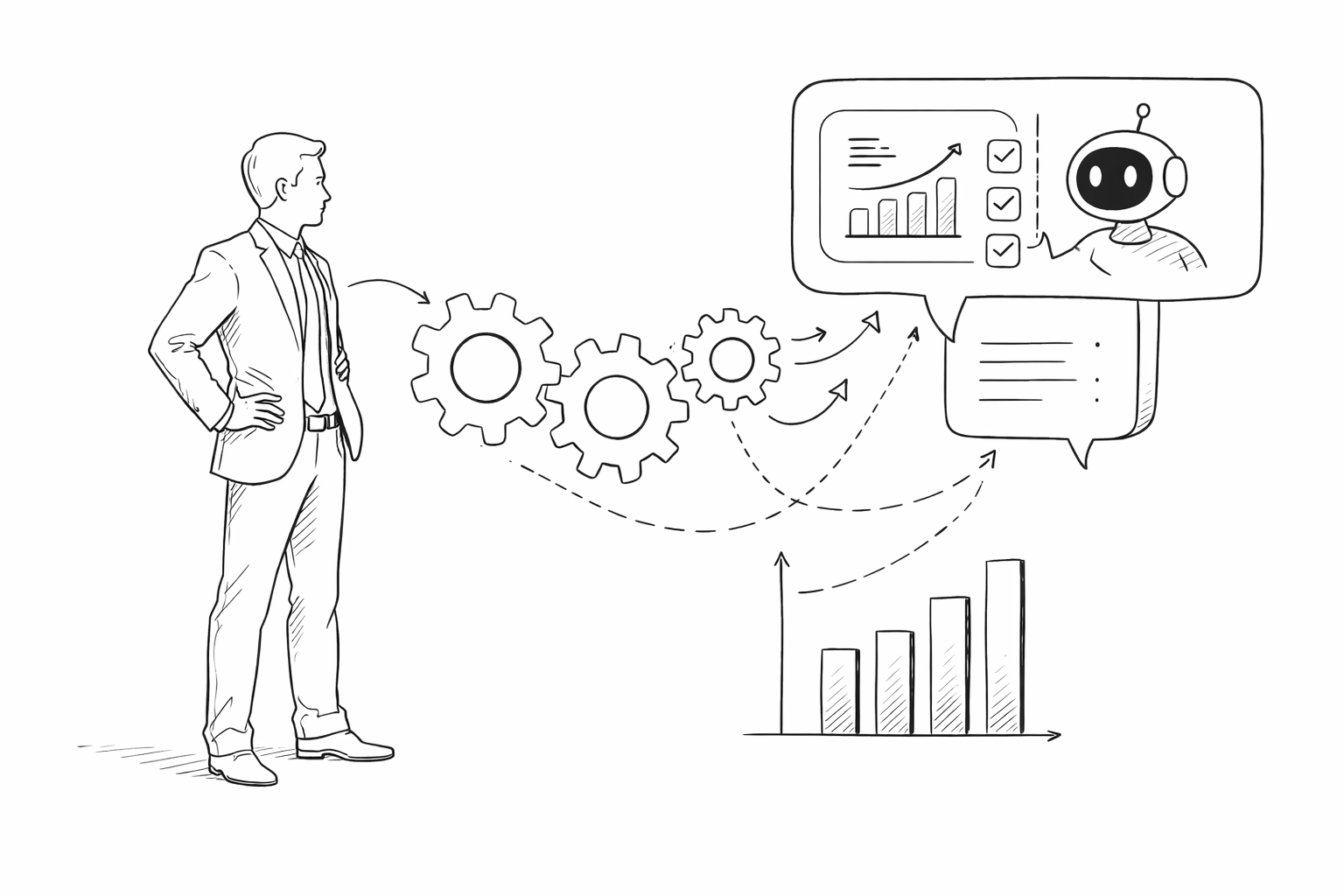 Human leader collaborating with an AI coaching interface to improve performance management.